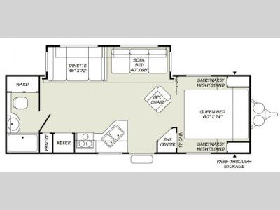 Floorplan - 2007 Fleetwood RV Wilderness 270FQS