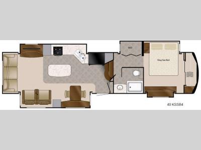 Floorplan - 2016 DRV Luxury Suites Mobile Suites 40 KSSB4