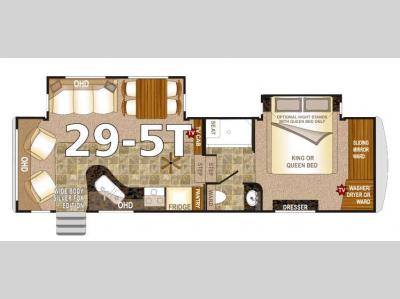 Floorplan - 2016 Northwood Arctic Fox 29-5T