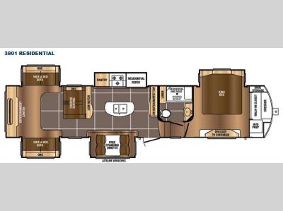 Floorplan - 2016 Prime Time RV Sanibel 3801