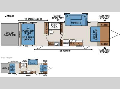 Floorplan - 2016 KZ MXT MXT3030