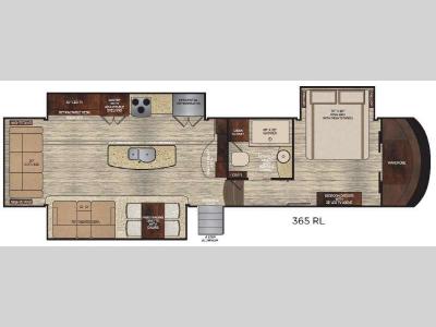 Floorplan - 2016 Vanleigh RV Vilano 365RL