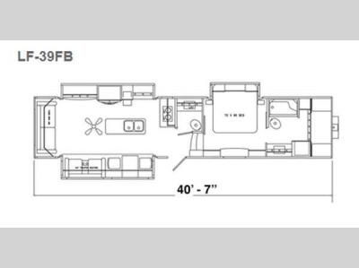 Floorplan - 2016 Augusta RV LUXE LF-39FB
