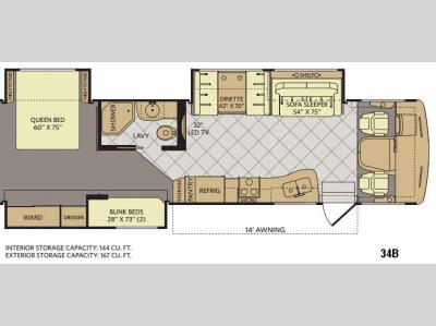 Floorplan - 2016 Fleetwood RV Terra 34B