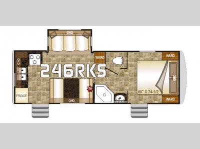 Floorplan - 2016 Northwood Snow River 246RKS