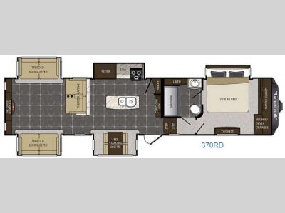 Floorplan - 2016 Keystone RV Avalanche 370RD