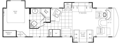 Floorplan - 2007 Damon Daybreak 3135