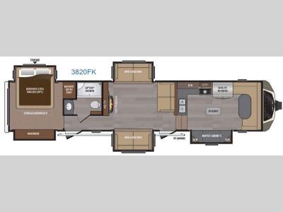 Floorplan - 2016 Keystone RV Montana 3820 FK