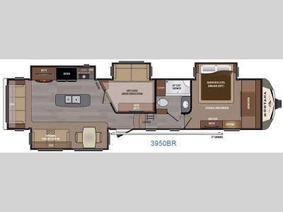 Floorplan - 2016 Keystone RV Montana 3950 BR