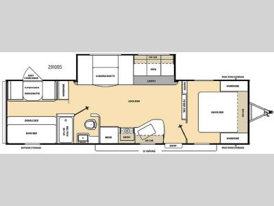Floorplan - 2016 Coachmen RV Catalina SBX 291QBS