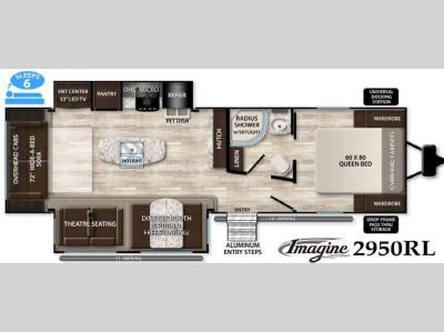 Floorplan - 2016 Grand Design Imagine 2950RL