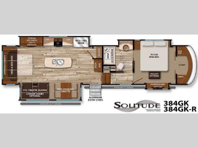 Floorplan - 2016 Grand Design Solitude 384GK