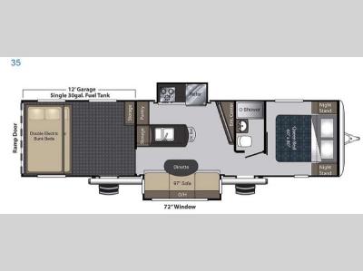 Floorplan - 2016 Keystone RV Carbon 35