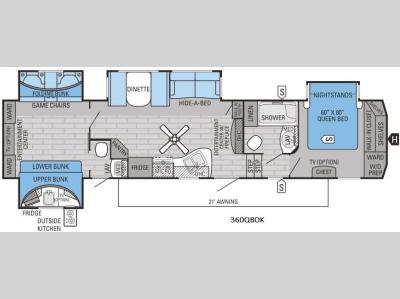 Floorplan - 2016 Jayco Eagle 360QBOK