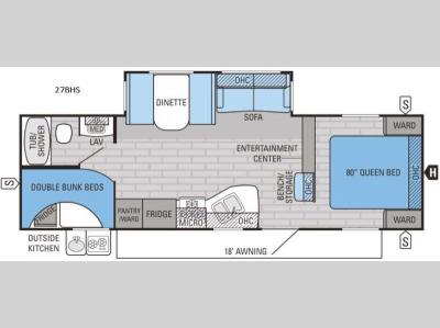 Floorplan - 2016 Jayco Jay Flight 27BHS