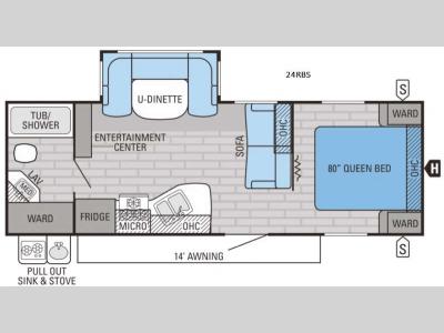 Floorplan - 2016 Jayco Jay Flight 24RBS