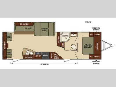 Floorplan - 2016 Venture RV SportTrek 282VRL