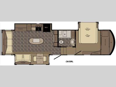 Floorplan - 2016 CrossRoads RV Cameo CM33RL