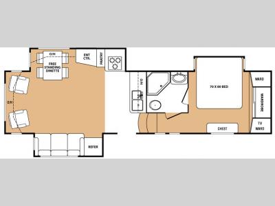 Floorplan - 2007 Keystone RV Everest 320T