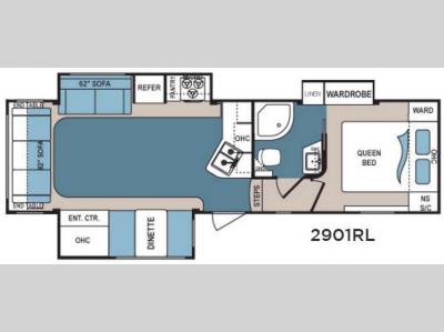 Floorplan - 2016 Dutchmen RV Denali Lite 2901RL