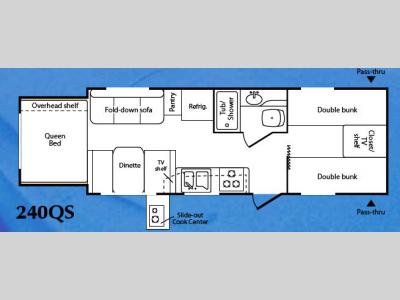 Floorplan - 2007 Keystone RV Passport 240QS