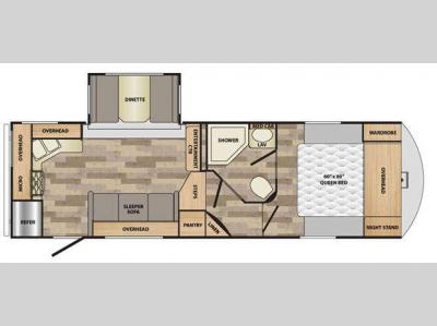 Floorplan - 2016 Winnebago Industries Towables Voyage 25RKS