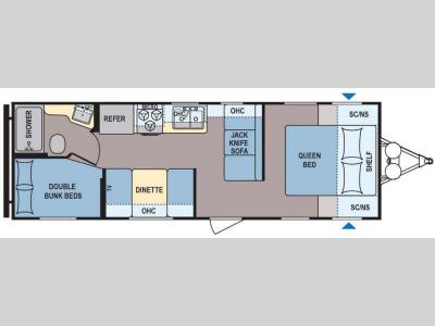 Floorplan - 2016 Dutchmen RV Coleman Lantern Series 274BH