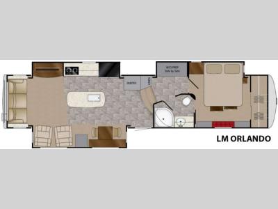 Floorplan - 2016 Heartland Landmark 365 Orlando