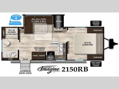 Floorplan - 2016 Grand Design Imagine 2150RB