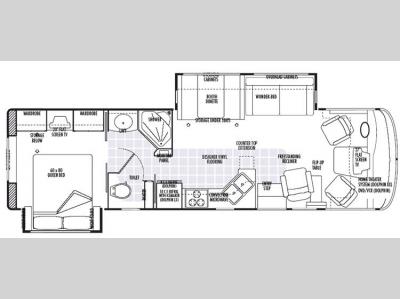 Floorplan - 2007 National RV Dolphin 5320