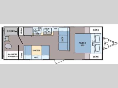 Floorplan - 2016 Dutchmen RV Coleman Lantern Series 235QB