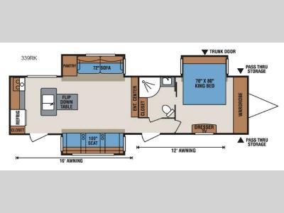 Floorplan - 2016 KZ Spree 339RK