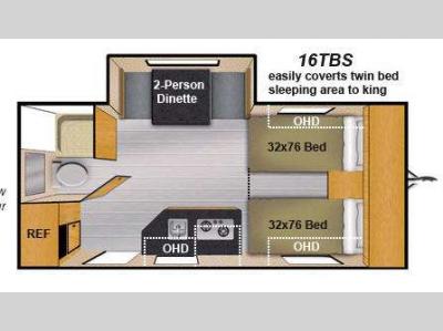 Floorplan - 2016 Livin Lite CampLite CL 16TBS