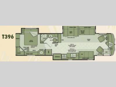 Floorplan - 2006 National RV Tropical T396