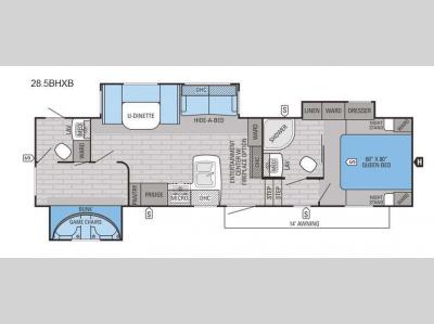 Floorplan - 2016 Jayco Eagle HT 28.5BHXB