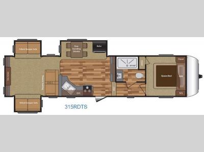 Floorplan - 2016 Keystone RV Hideout 315RDTS