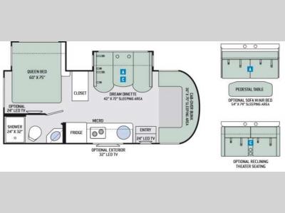 Floorplan - 2016 Thor Motor Coach Citation Sprinter 24SS