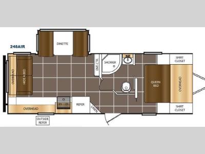 Floorplan - 2016 Prime Time RV Tracer Air 248AIR