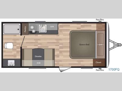 Floorplan - 2016 Keystone RV Summerland 1700FQ