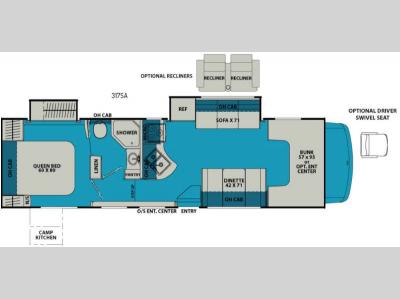 Floorplan - 2017 Coachmen RV Leprechaun 317SA Ford 450