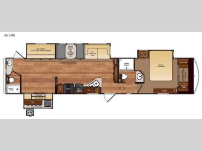 Floorplan - 2016 Forest River RV Wildcat 363RB