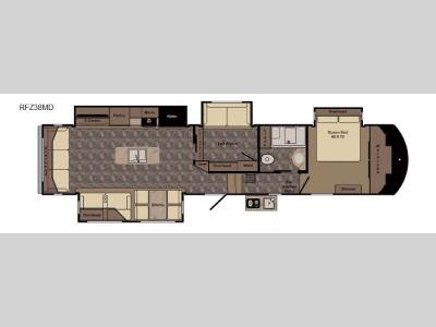 Floorplan - 2017 CrossRoads RV ReZerve RFZ38MD