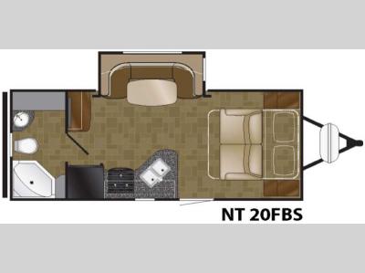 Floorplan - 2016 Heartland North Trail 20FBS