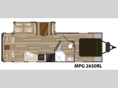 Floorplan - 2016 Cruiser MPG 2650RL