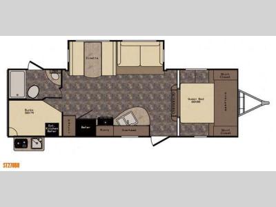 Floorplan - 2017 CrossRoads RV Sunset Trail Super Lite ST270BH