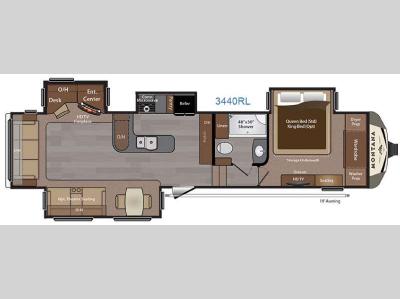 Floorplan - 2017 Keystone RV Montana 3440 RL