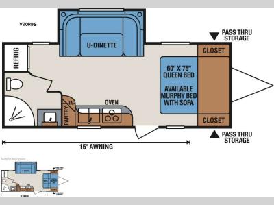 Floorplan - 2017 KZ Vision V20RBS