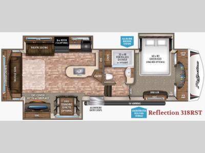 Floorplan - 2017 Grand Design Reflection 318RST