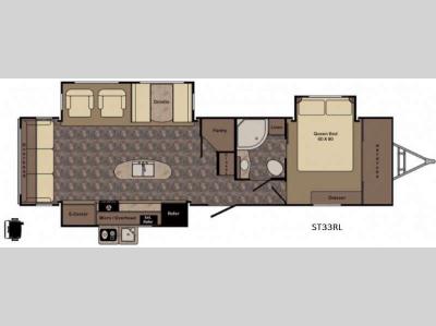 Floorplan - 2017 CrossRoads RV Sunset Trail Grand Reserve ST33RL