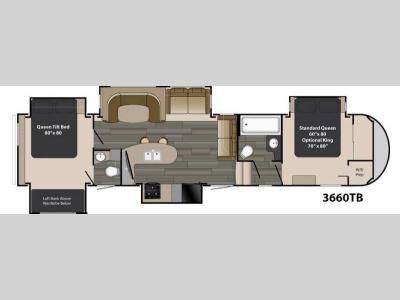 Floorplan - 2017 Heartland Gateway 3660 TB